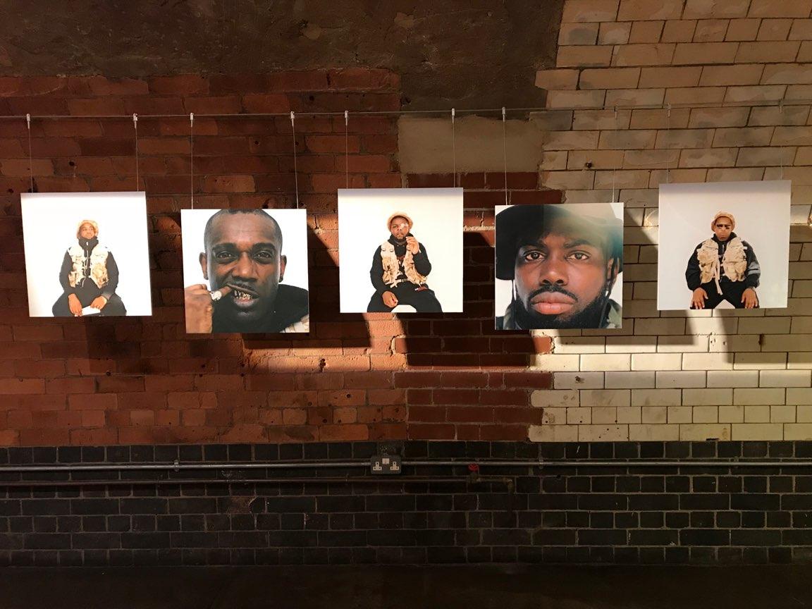 Portrait artist: works on display at Ghetts‘ exhibition in London
