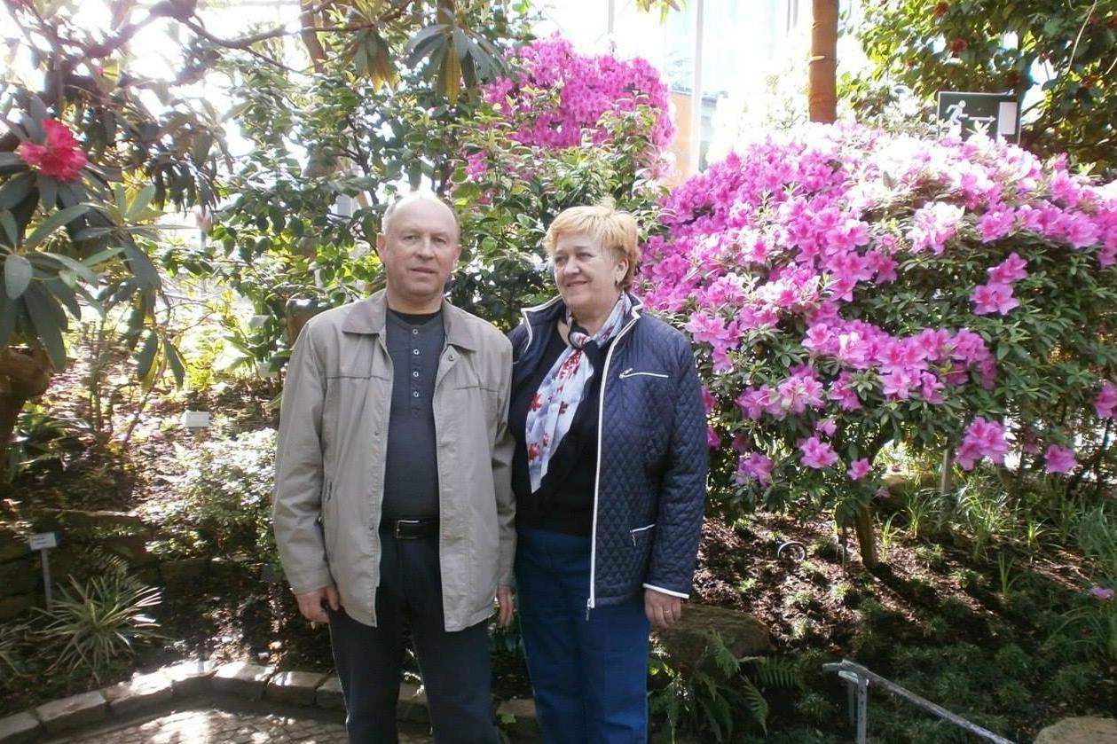 Mr Polyakov and his wife in 2012