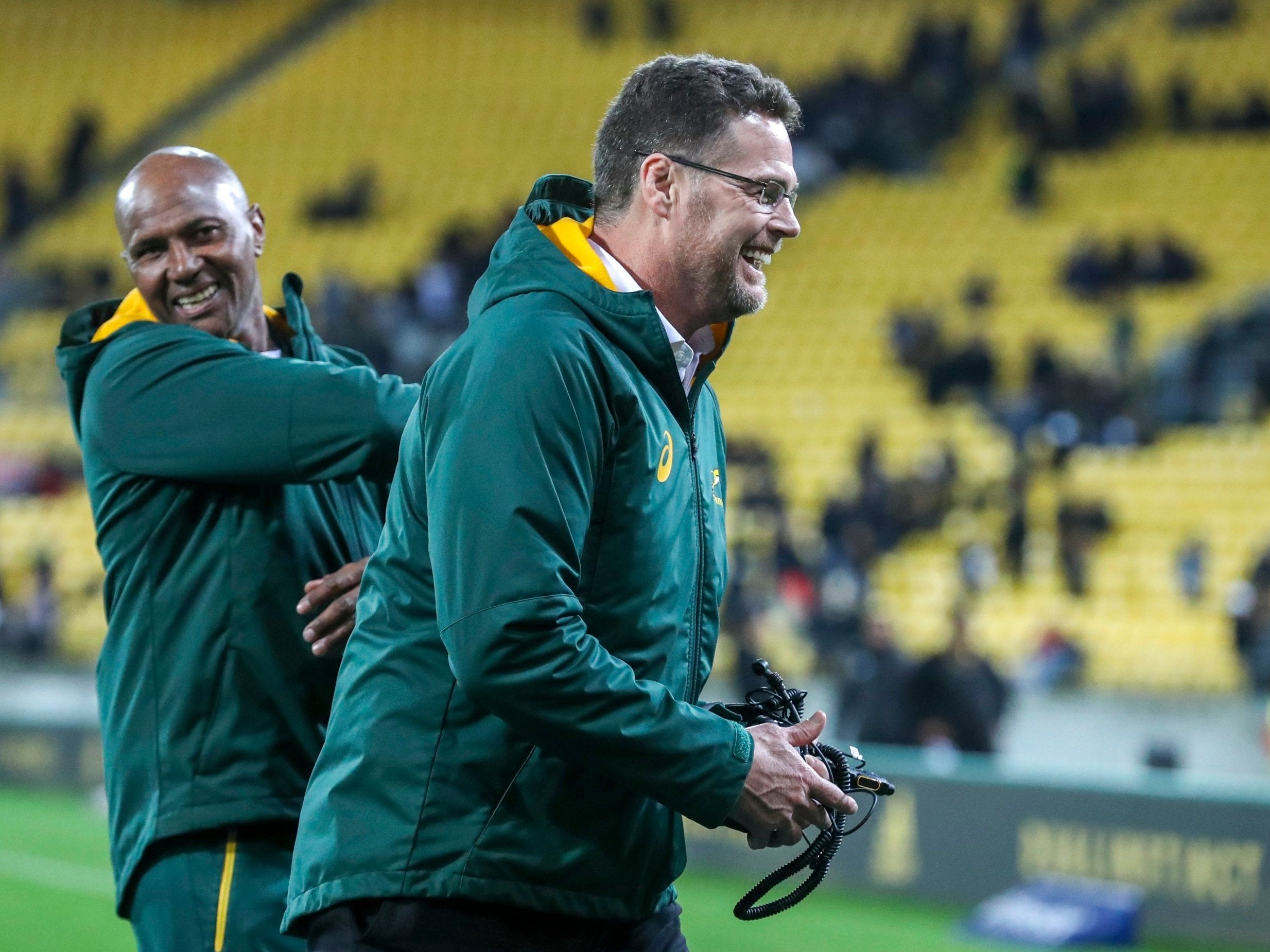 The victory eases the pressure on head coach Rassie Erasmus
