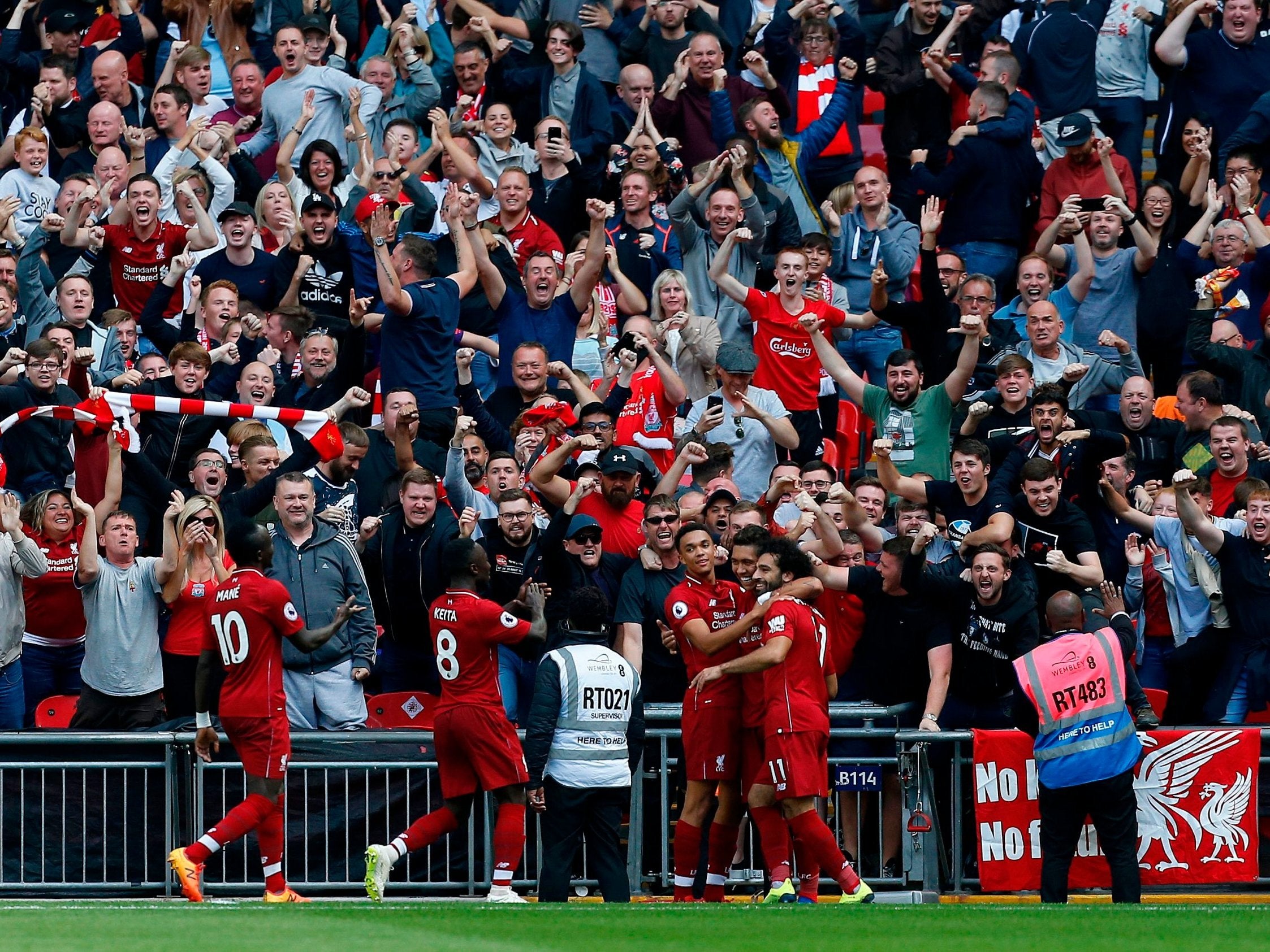 The victory maintains Liverpool’s 100 per cent record this season