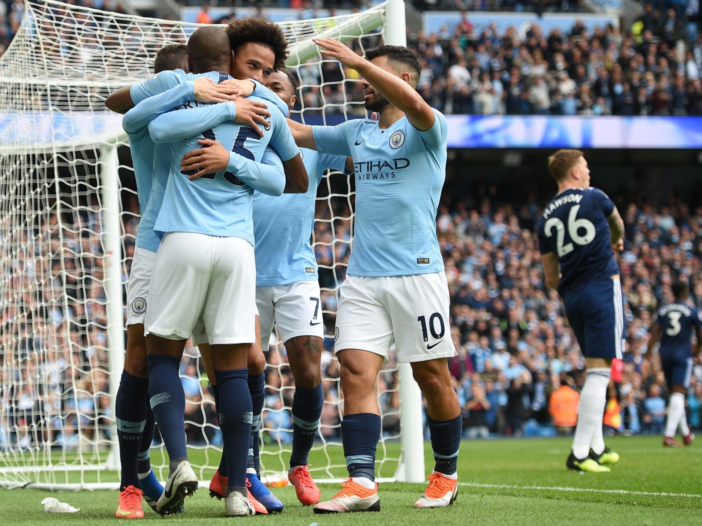 Leroy Sane put the hosts ahead after just two minutes