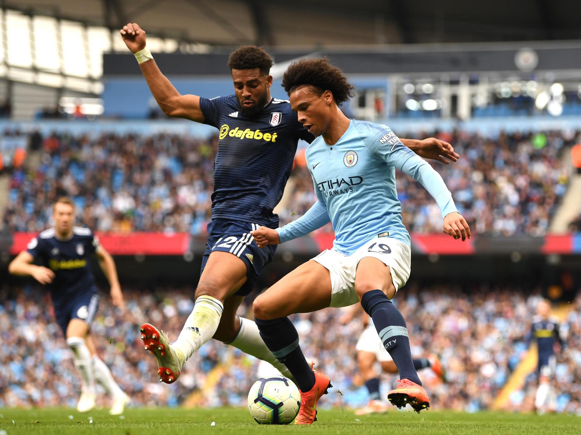 Cyrus Christie attempts to close down Leroy Sane