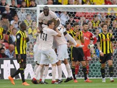 Manchester United hold on to inflict first defeat on spirited Watford