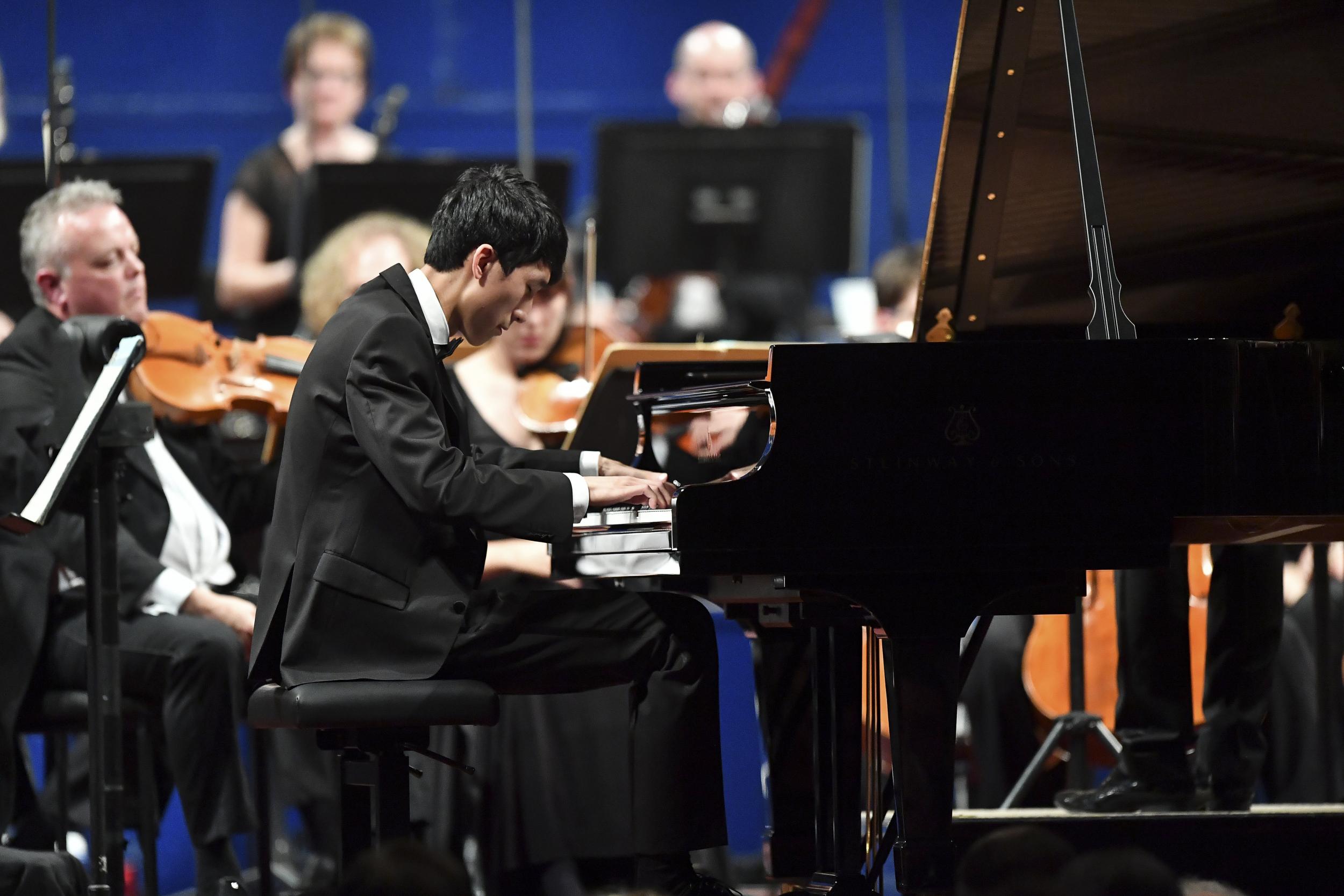 Eric Lu performs in the final of the Leeds International Piano Competition