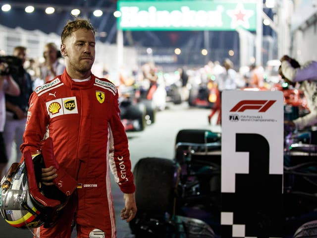 Ferrari and Sebastain Vettel were expected to win in Singapore but came up short