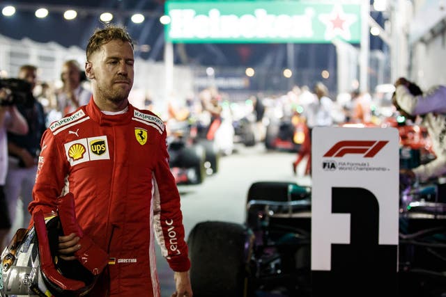 Ferrari and Sebastain Vettel were expected to win in Singapore but came up short