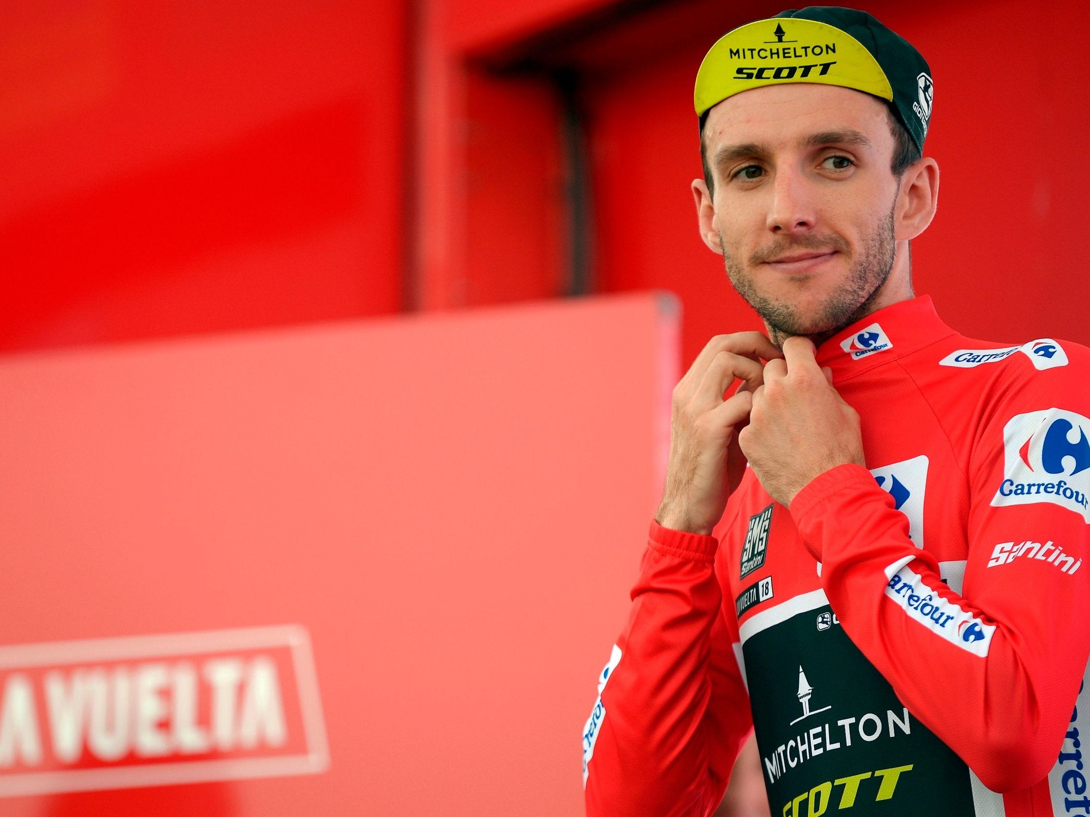 Simon Yates clinched the red jersey with a controlled performance