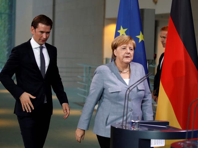 Sebastian Kurz said Angela Merkel agreed on the importance of avoiding a hard Brexit