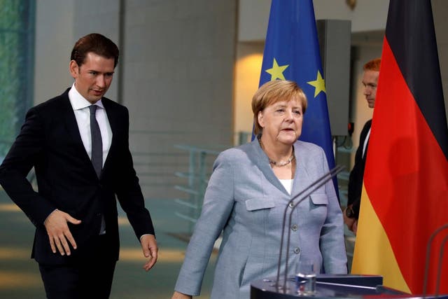 Sebastian Kurz said Angela Merkel agreed on the importance of avoiding a hard Brexit