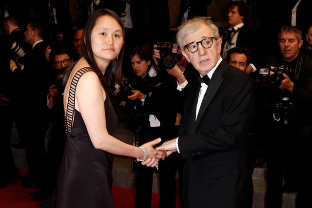 Soon-Yi Previn and Woody Allen at Cannes Film Festival in 2010