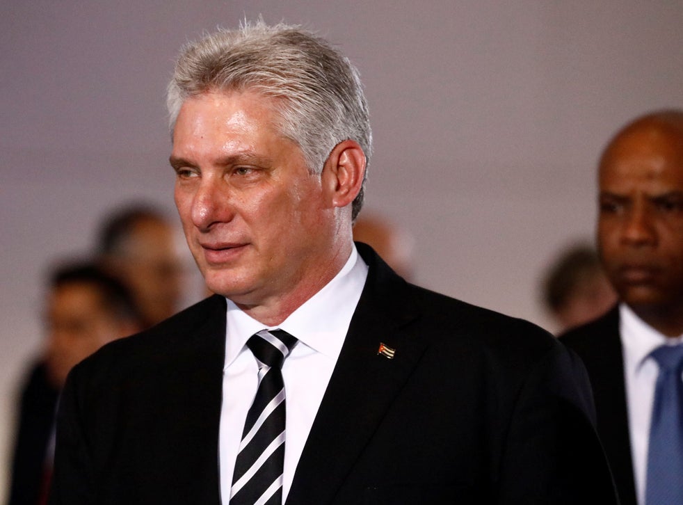 Cuban President Diaz Canel Says He Will Only Speak To Trump As Equals The Independent The Independent