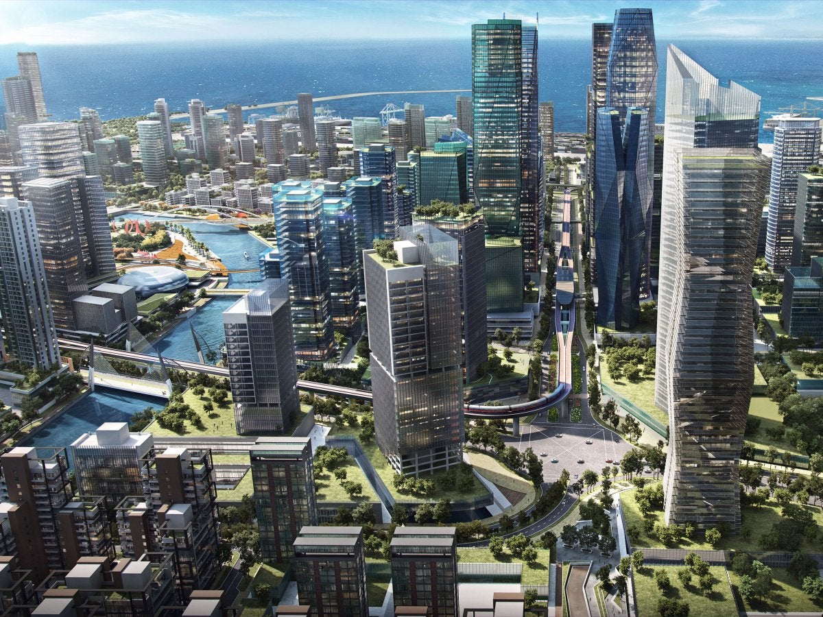 Rendering of Colombo International Financial Centre