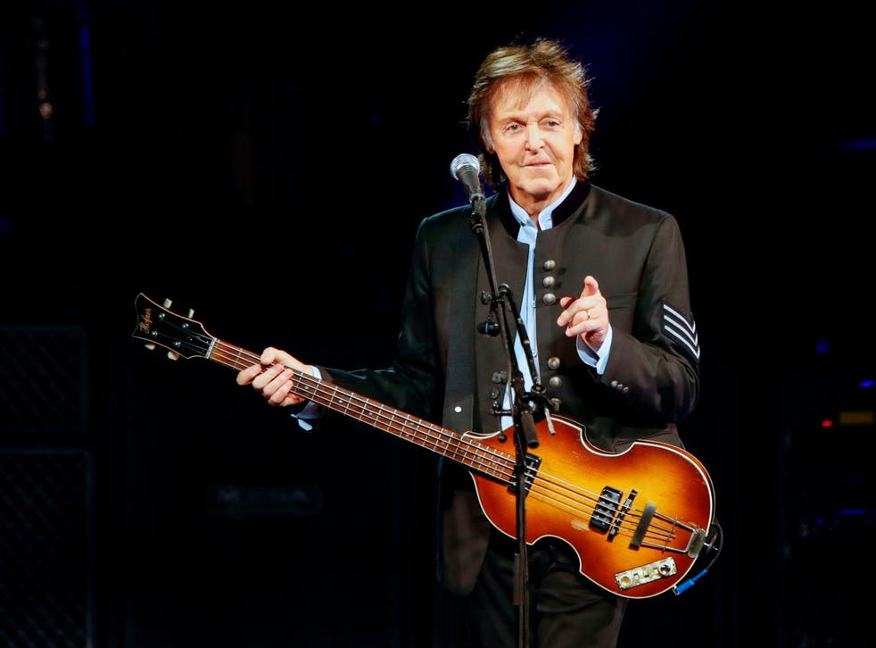 Paul McCartney performs during his One On One tour in Illinois, US