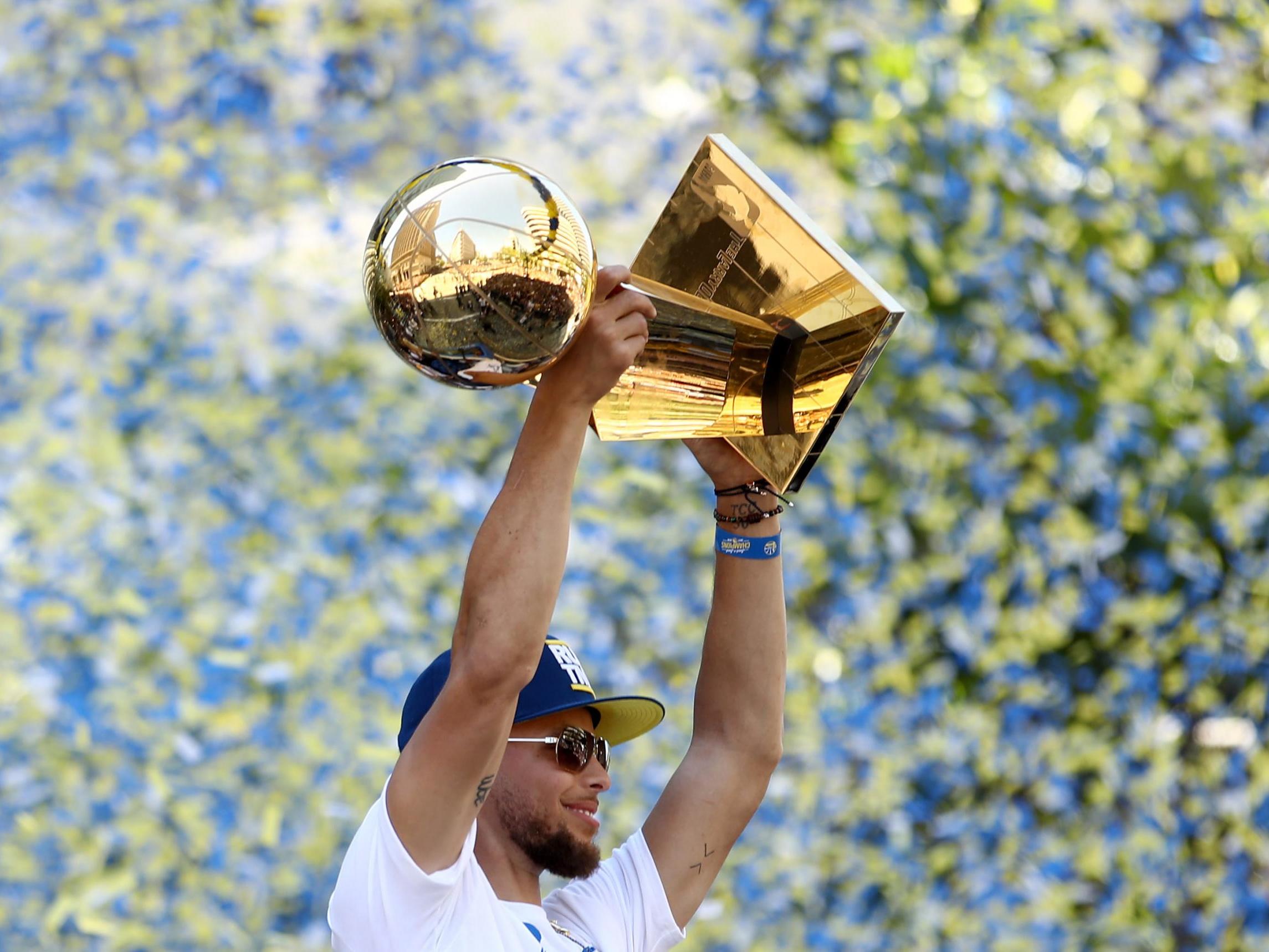 Curry has won three championships in the last four seasons with the Warriors