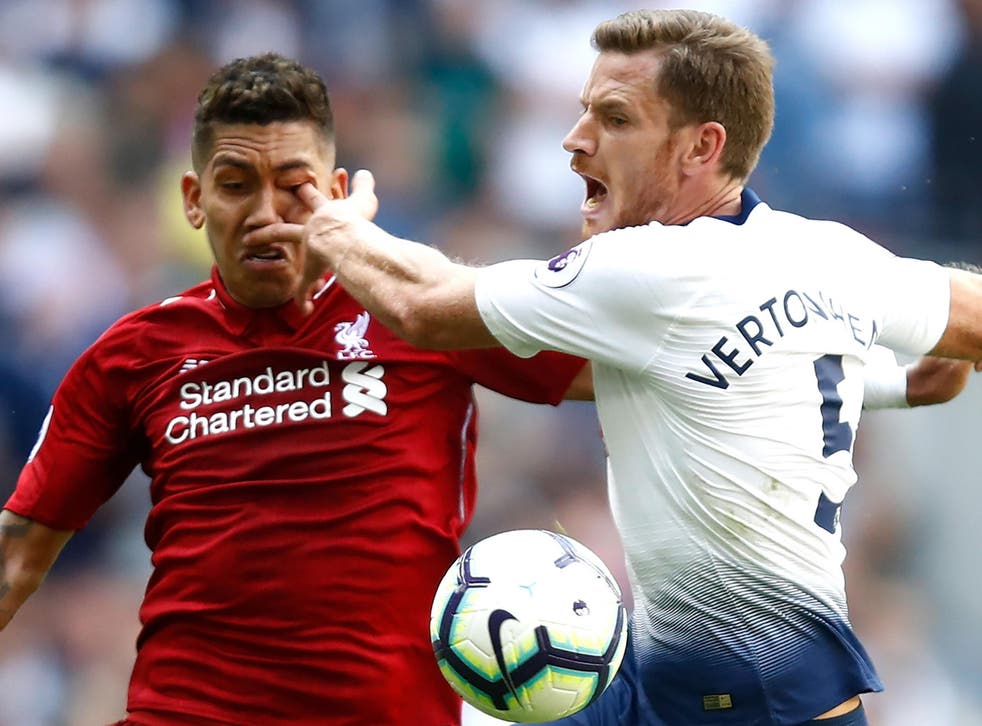 Roberto Firmino suffered an eye injury in Liverpool's victory over Tottenham Hotspur