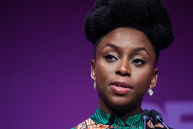 Chimamanda Ngozi Adichie made comments criticising Trump just hours before one of the president’s aides was sentenced to serve time in a federal prison