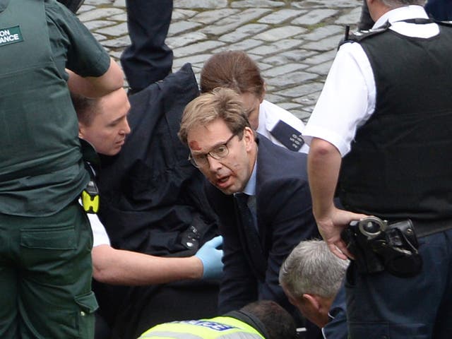 Tobias Ellwood performed CPR on the officer