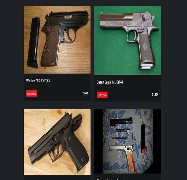 The Shadowy World of Illegal Firearms and Drugs on the Dark Web