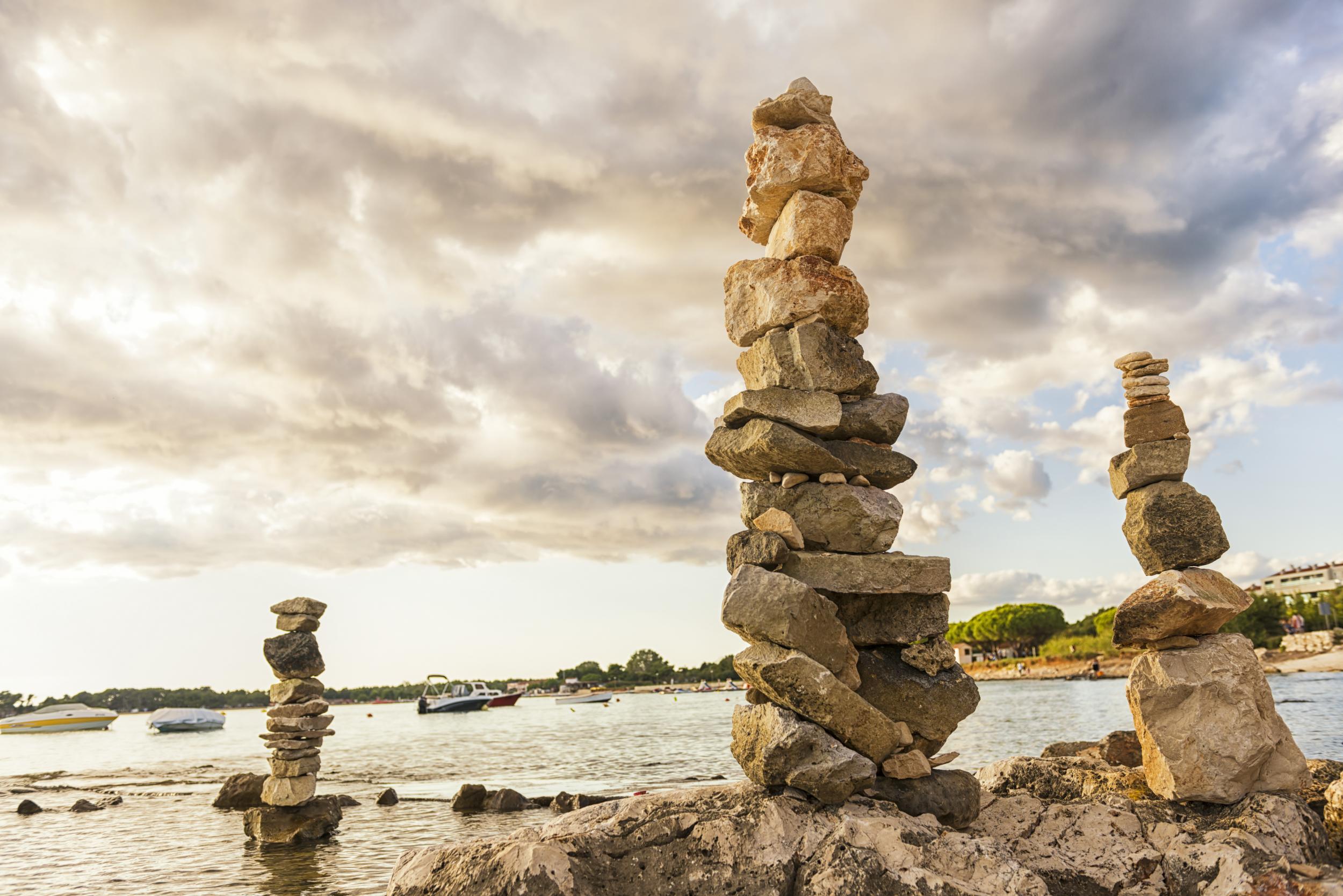 Tall piles of stacked stones may look pretty, but they could have an impact on fragile ecosystems