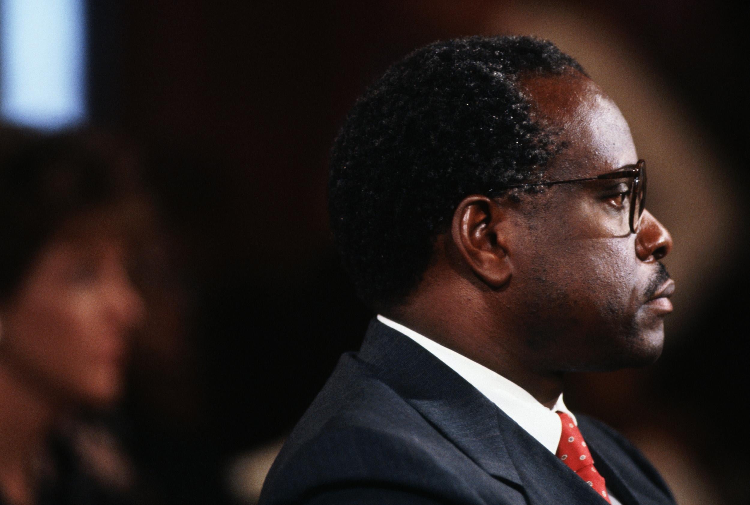Clarence Thomas continues to deny the accusations against him
