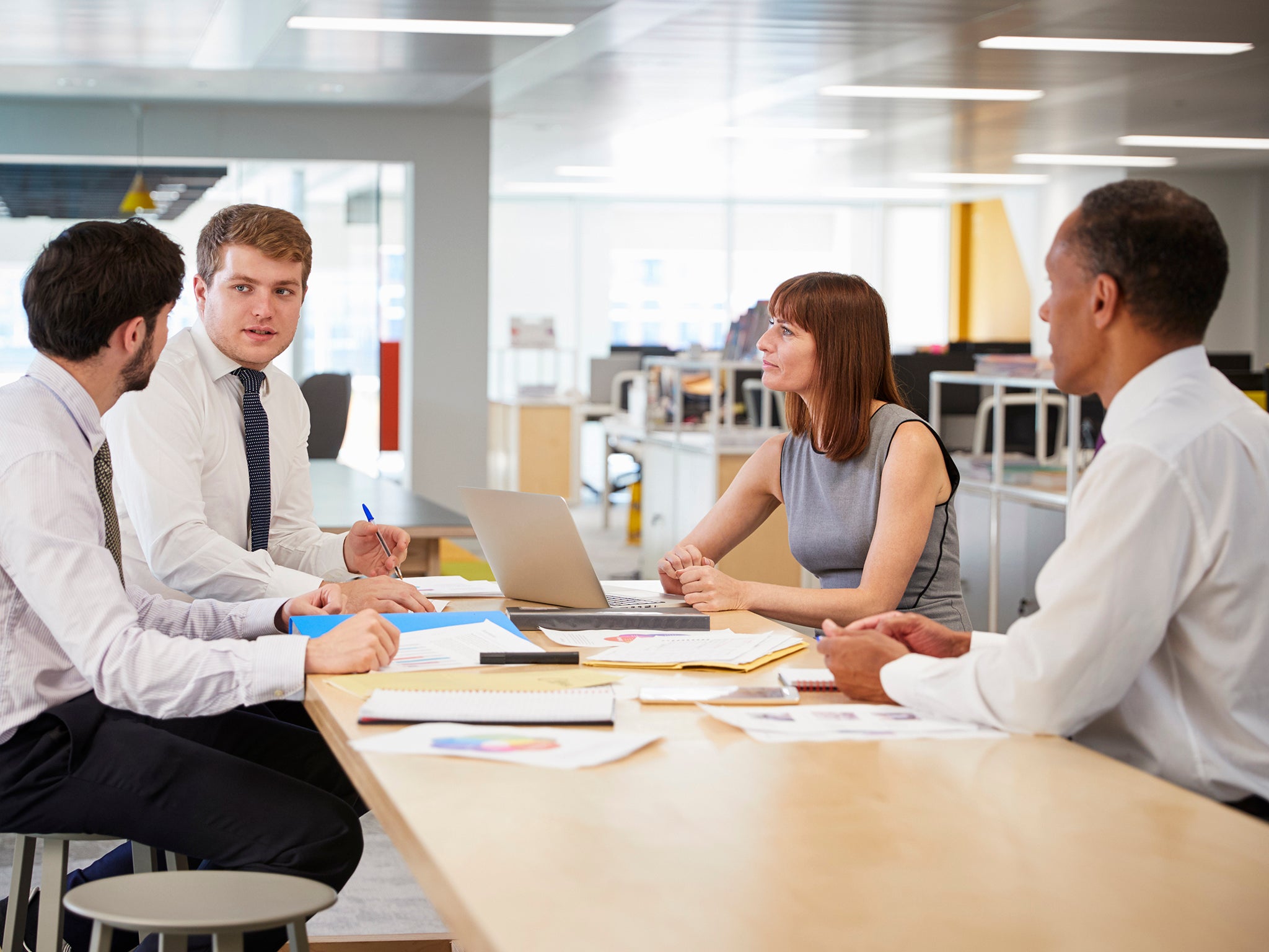 Pollmakers discovered most staff believe 40 minutes is the ‘optimum’ length for an effective meeting