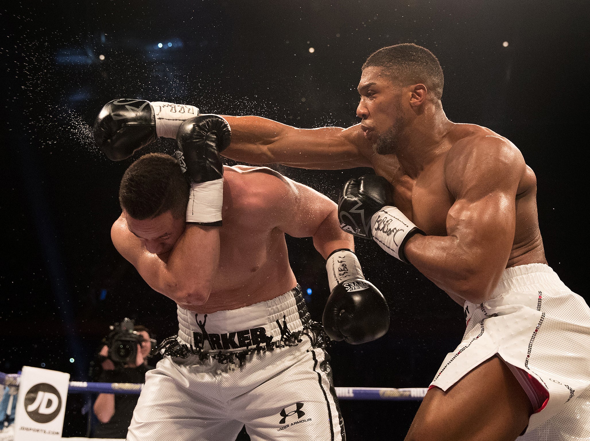 Joshua and Joseph Parker trade punches