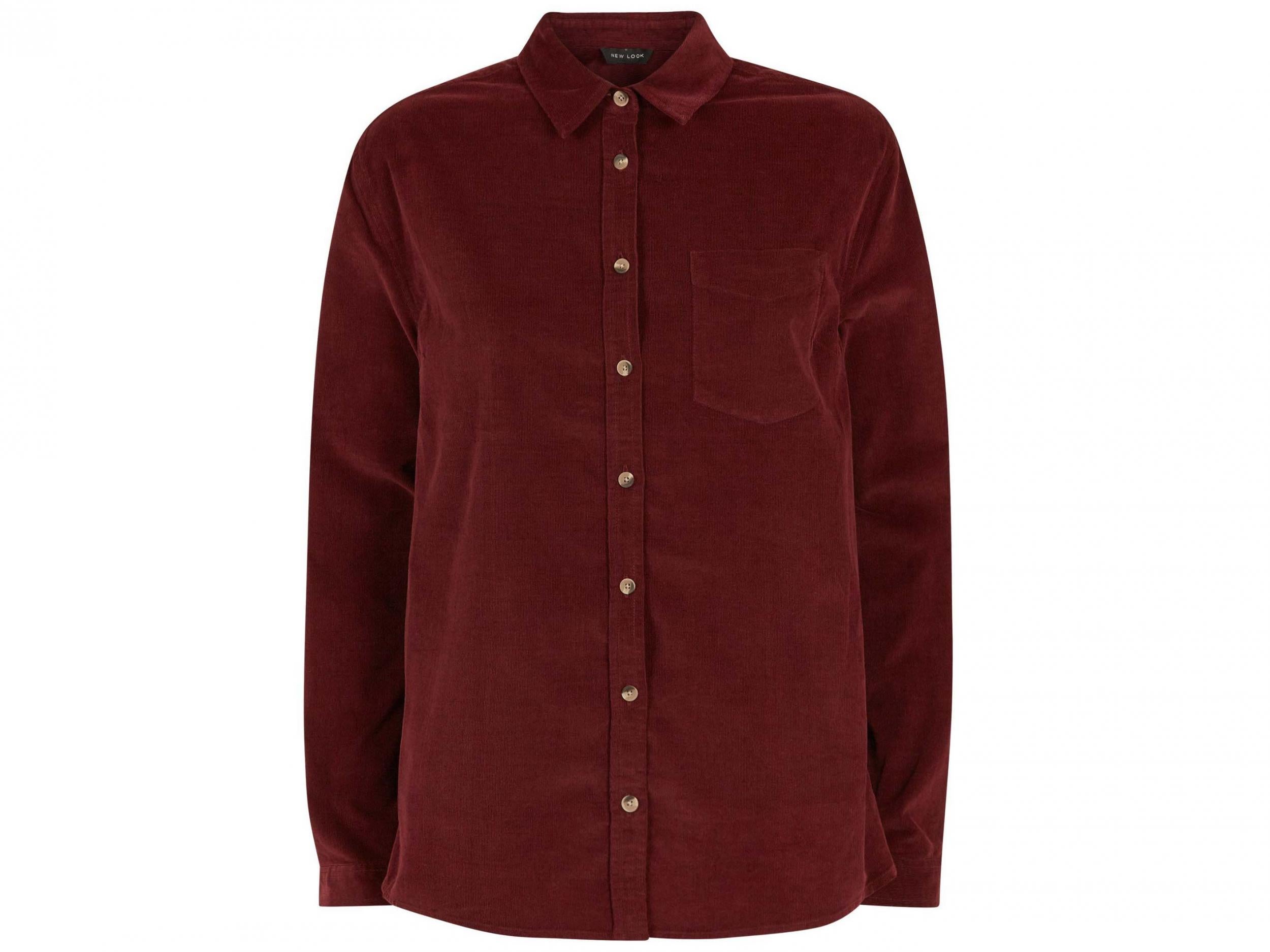 Corduroy Long Sleeve Collared Shirt, £19.99, New Look
