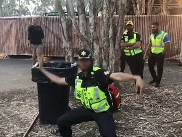 The paramedic was suspended after he was filmed dancing while in uniform