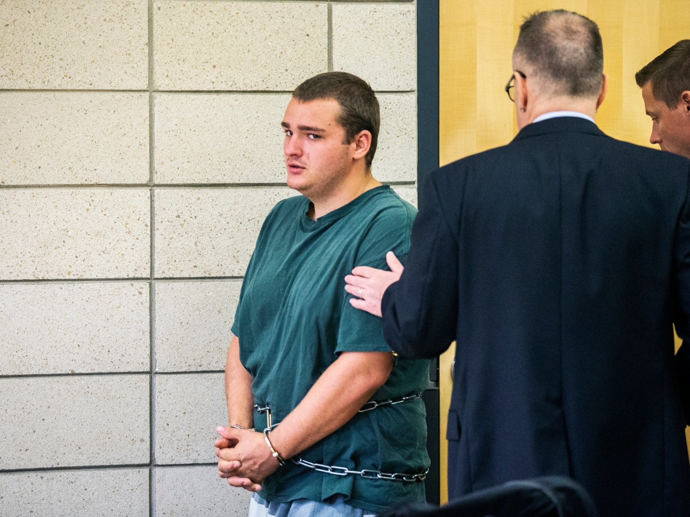 Collin Daniel Richards makes his initial court appearance after being charged with the murder
