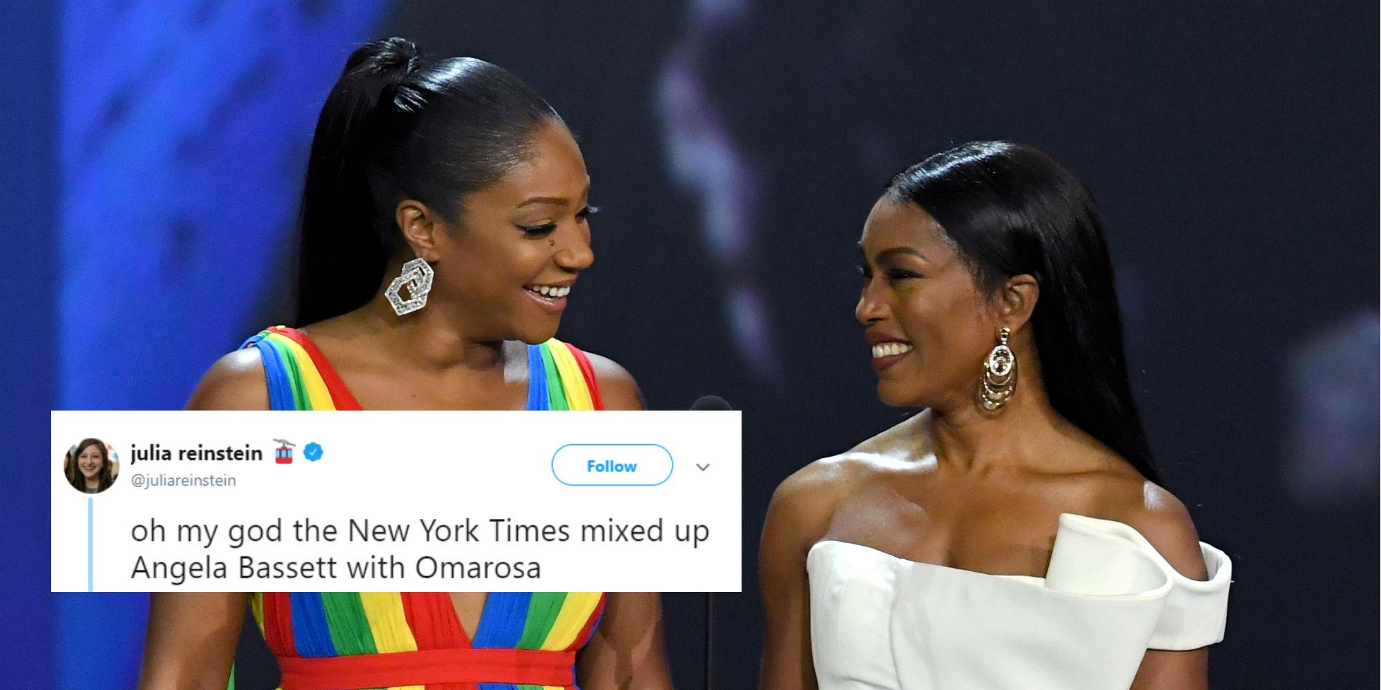 The New York Times mixed up Angela Bassett with Omarosa and people are  furious | indy100 | indy100