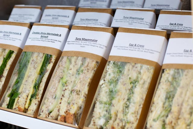 Soggy sandwiches are a convenient though unsavory choice at lunchtime for many Brits (Getty)
