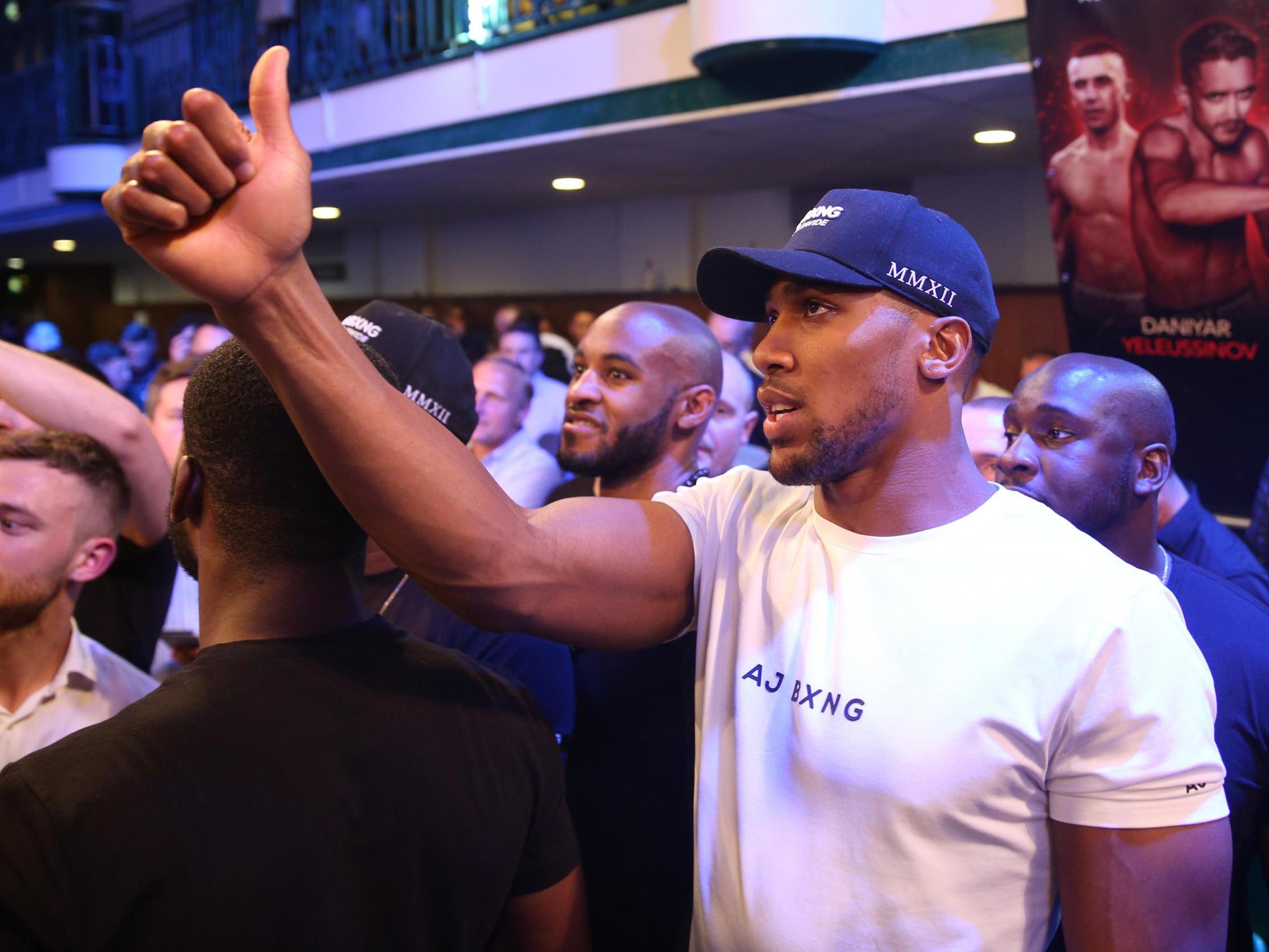 Anthony Joshua is feeling the pressure