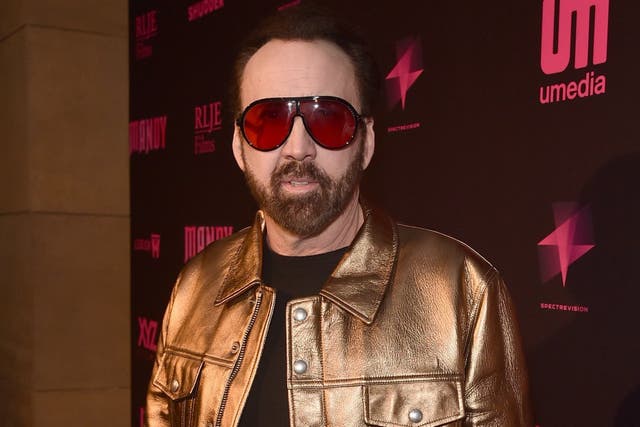 Nicolas Cage attends the Los Angeles Special Screening And Q&A Of Mandy At Beyond Fest at the Egyptian Theatre on 11 September, 2018 in Hollywood, California