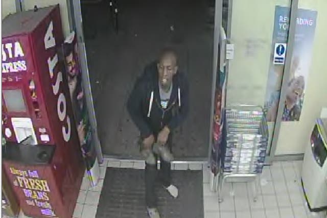 Police have launched an appeal to identify the suspect, described as black, slim, bald and around 6ft 2ins