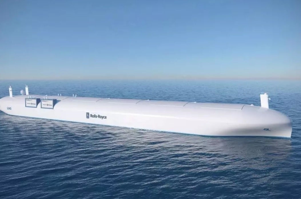 A concept for Rolls Royce's autonomous cargo ship