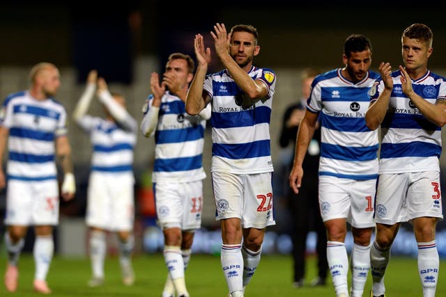 QPR's players celebrate their victory over Millwall
