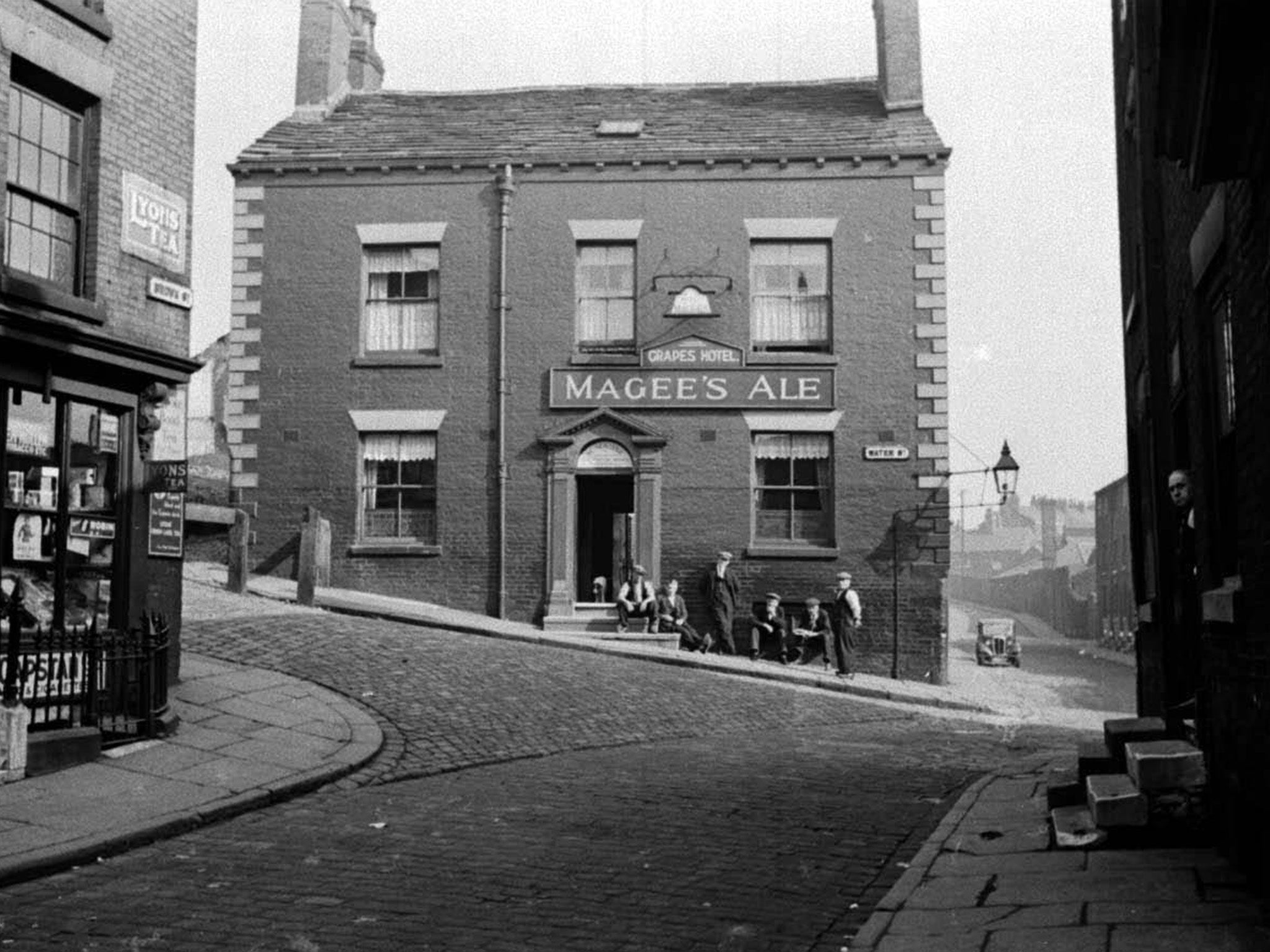 From the Mass-Observation archive: the Grapes Hotel in Bolton in 1937. This pub was later demolished and the area is now a car park