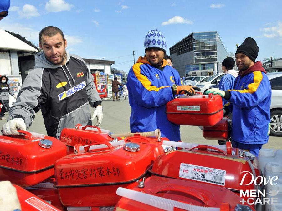 Kamaishi locals eventually encouraged the rugby players to return to training