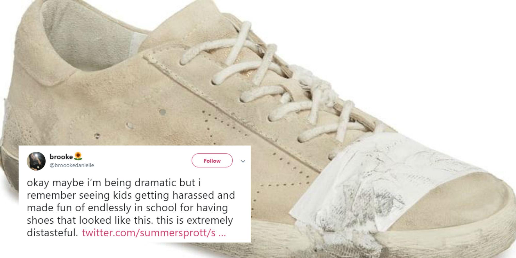 golden goose tape shoes