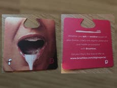 Beer mats given to University of Sussex freshers condemned as ‘sexist’