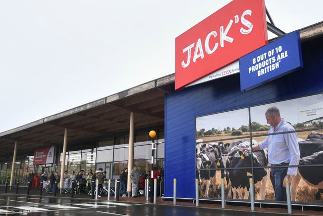 The first two Jack's stores opened on Thursday