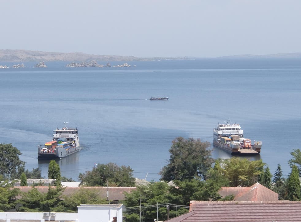 Ferries arrive in Mwanza, the city close to where the MV Nyerere capsized