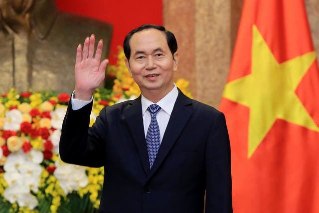 Vietnamese President Tran Dai Quang at the Presidential Palace in Hanoi on March 23, 2018. (MINH HOANG/AFP/Getty Images)  