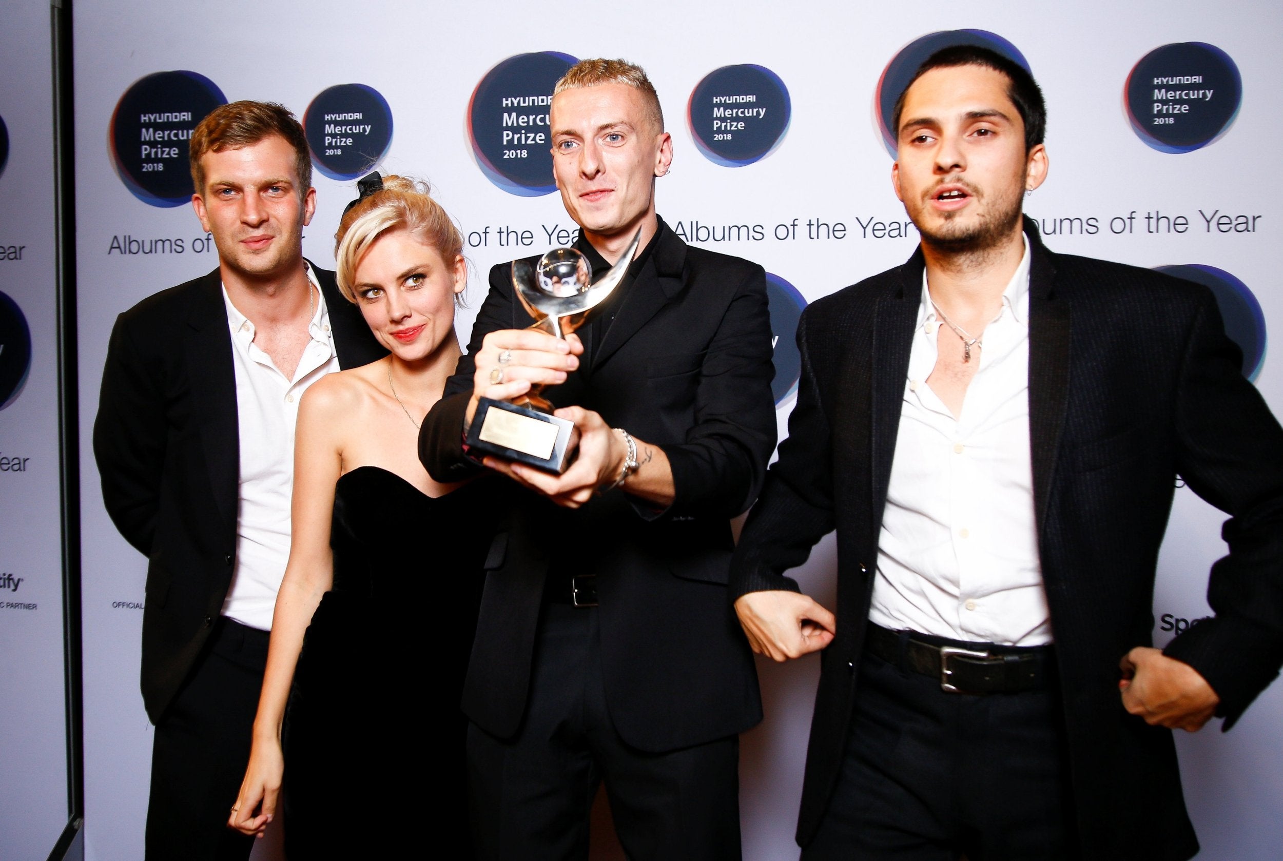 Wolf Alice with the 2018 Hyundai Mercury Prize