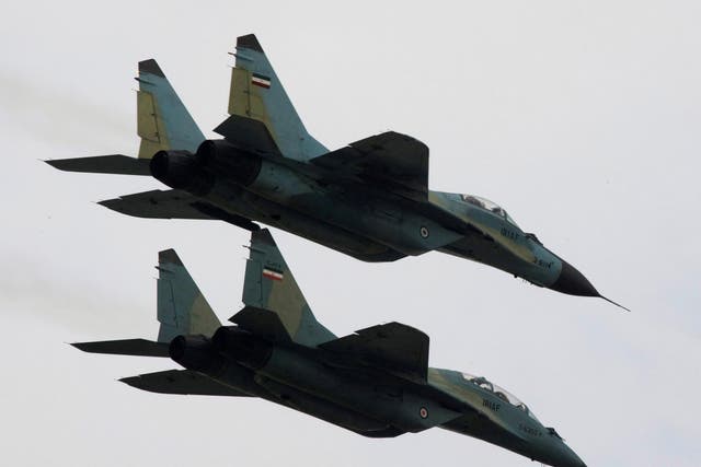 Tehran flew Russian Sukhoi-22 planes over the Strait of Hormuz as a warning to its enemies