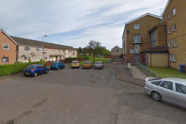 The attack took place on Hunter Drive in North Ayrshire town of Irvine
