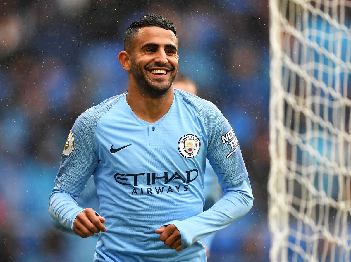 Riyad Mahrez off the mark as five-star Manchester City return to form