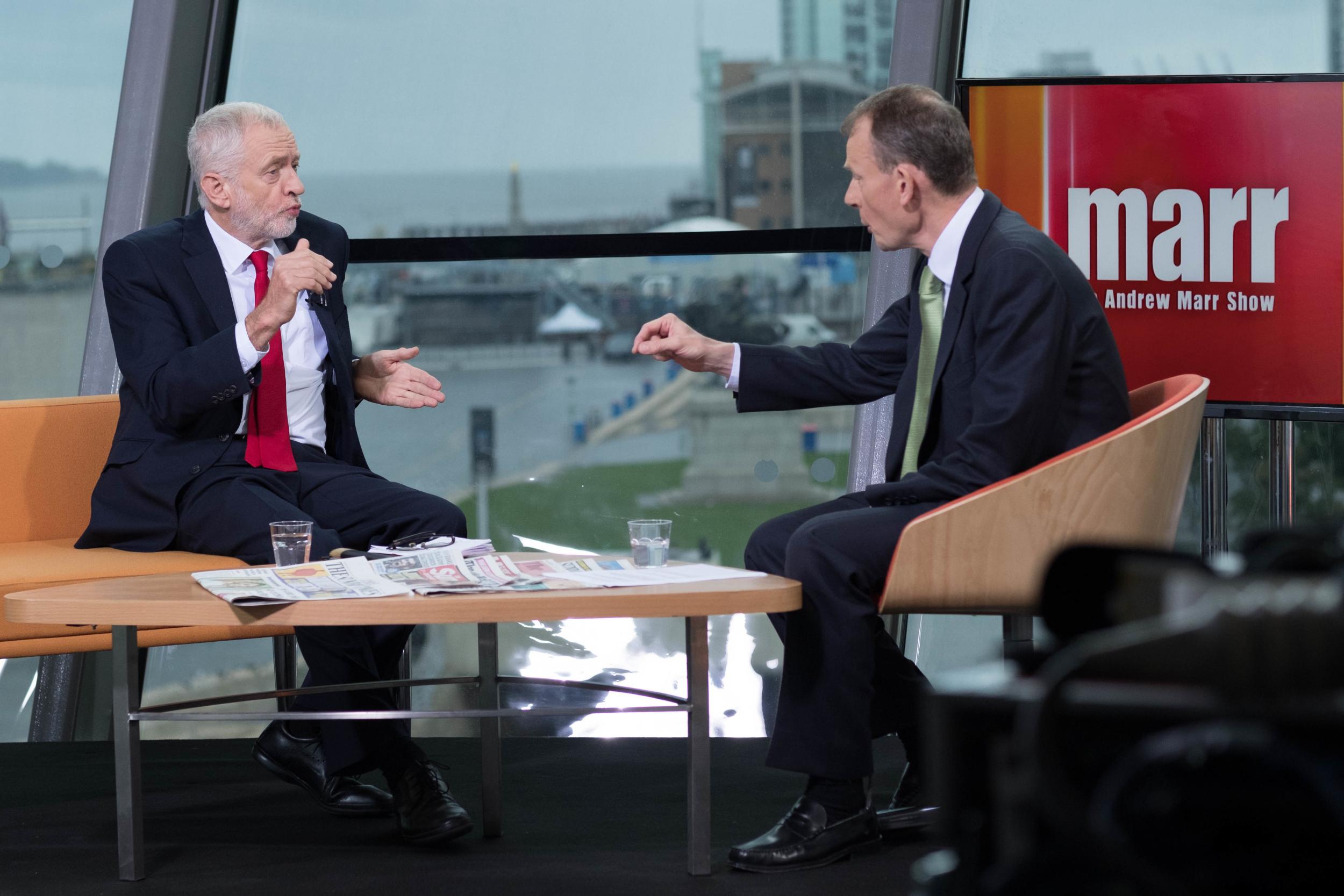 Jeremy Corbyn told Andrew Marr he will 'die an anti-racist'