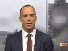 Dominic Raab says Canada-style trade deal is 'off the table'