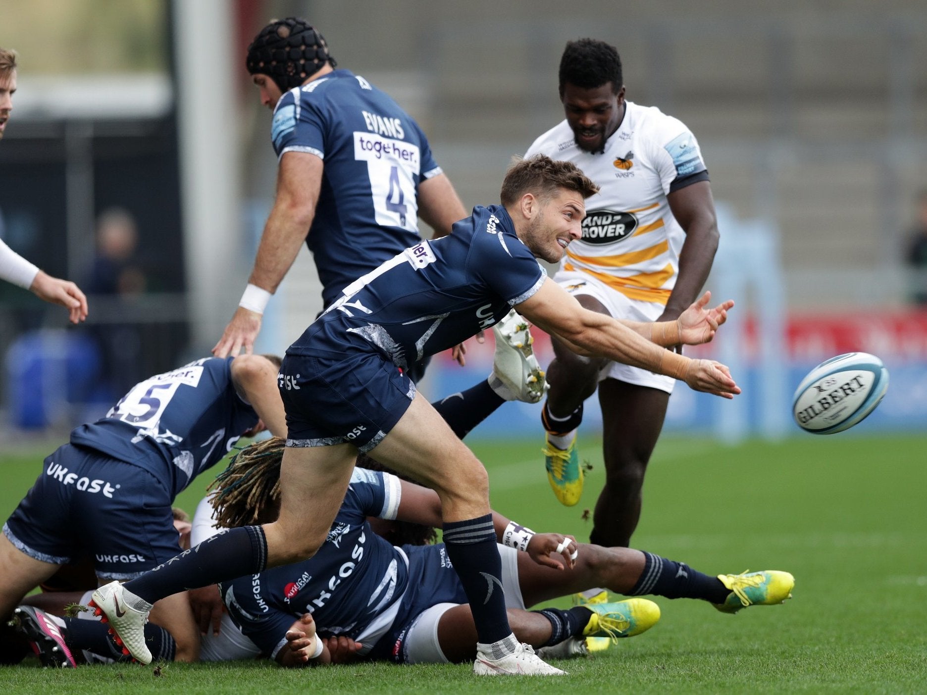 Will Cliff in action for Sale during Saturday’s game against Wasps